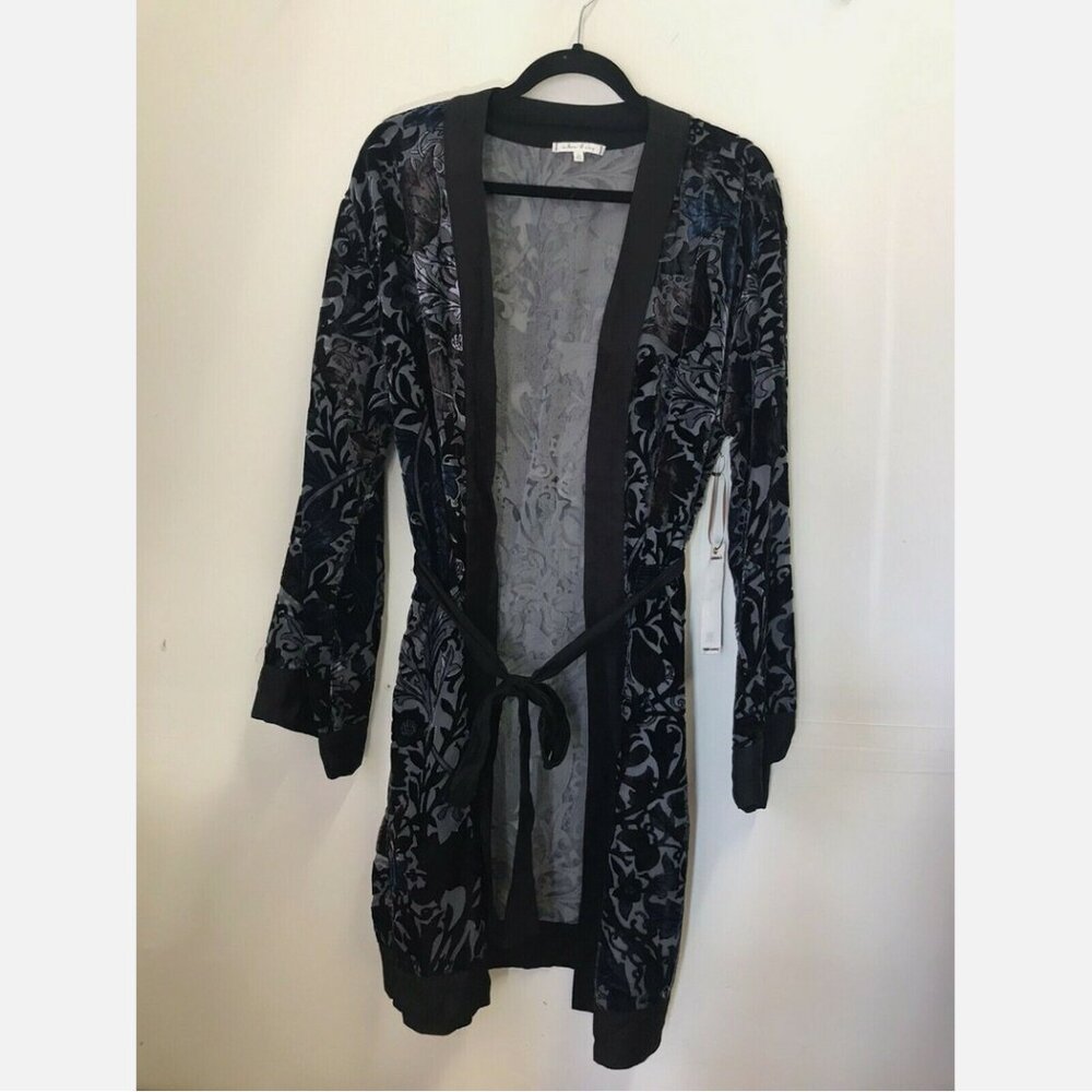 Willow & Clay Velvet Burnout Robe Kimono